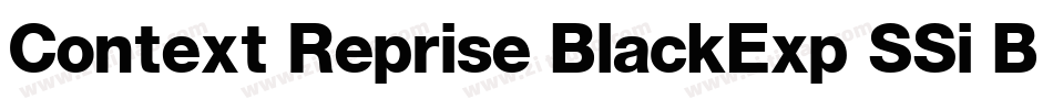 Context Reprise BlackExp SSi Bold字体转换